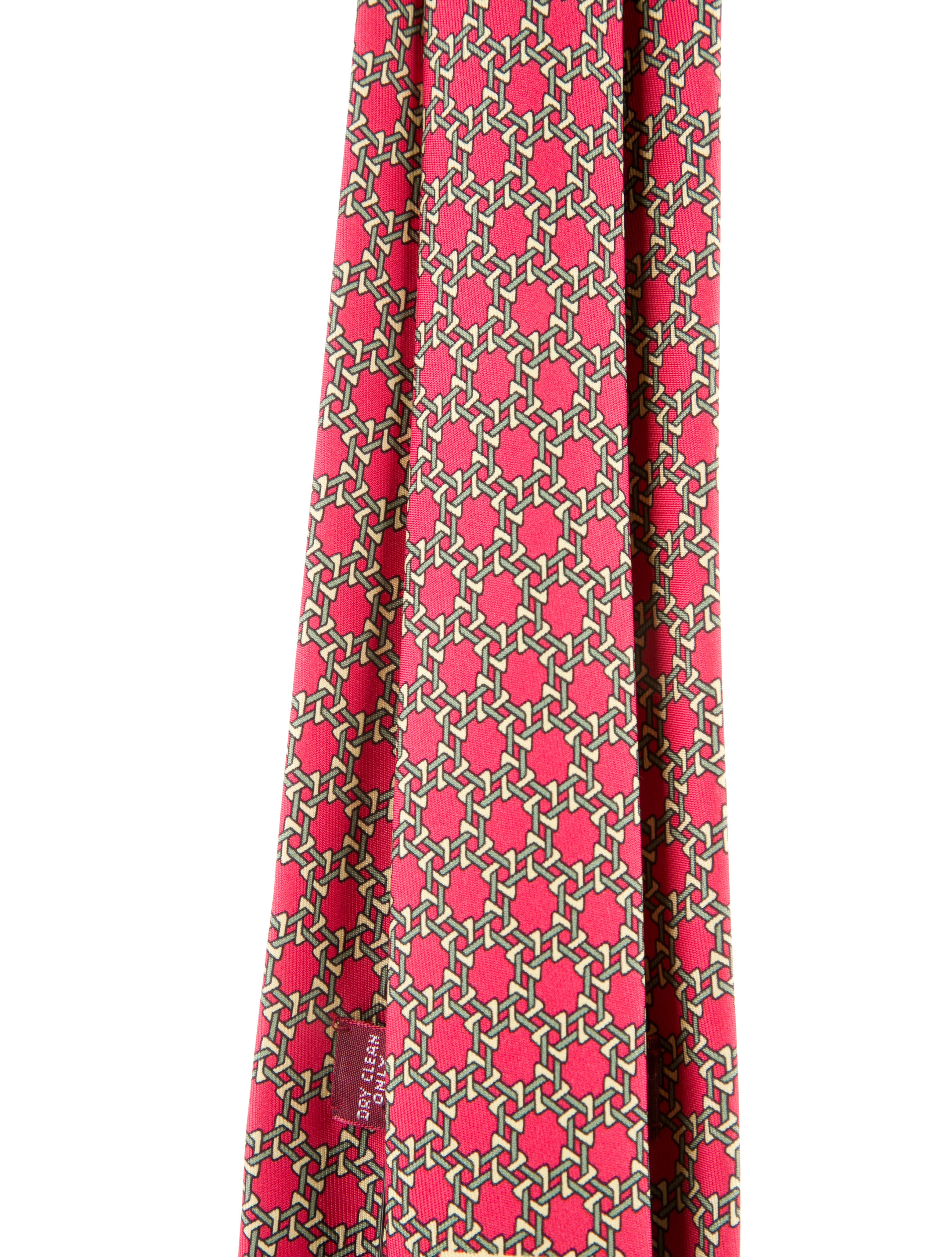 Hermès Silk Printed Tie
