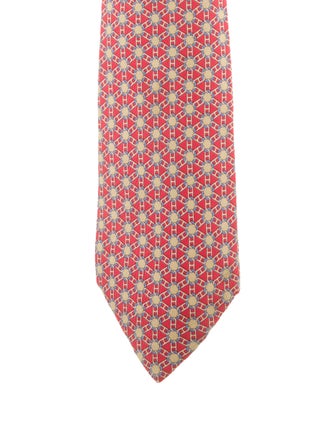 Hermès Silk Printed Tie