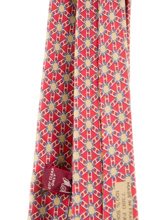 Hermès Silk Printed Tie