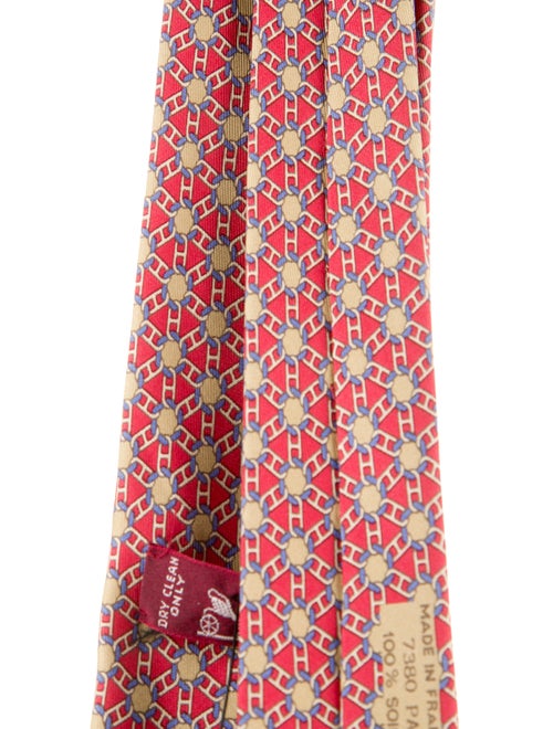 Hermès Silk Printed Tie