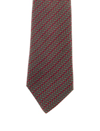 Hermès Silk Printed Tie