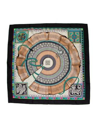Hermès Cent Plis des Miao Silk Scarf