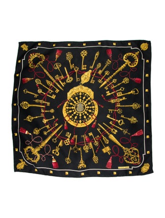 Hermès Les Clés Silk Scarf