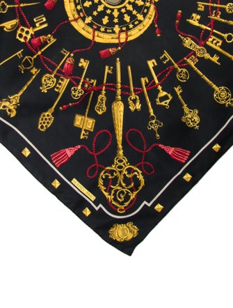 Hermès Les Clés Silk Scarf