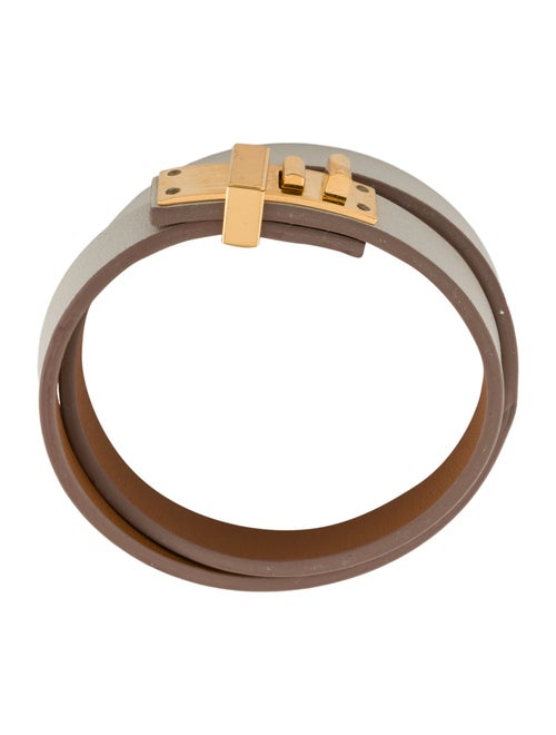 Hermès Mini Dog Double Tour Leather Bracelet