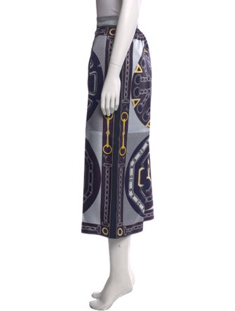 Hermès Silk Wide Leg Pants