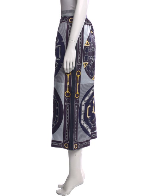 Hermès Silk Wide Leg Pants