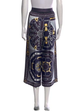Hermès Silk Wide Leg Pants