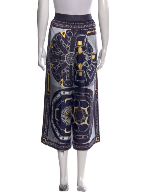 Hermès Silk Wide Leg Pants