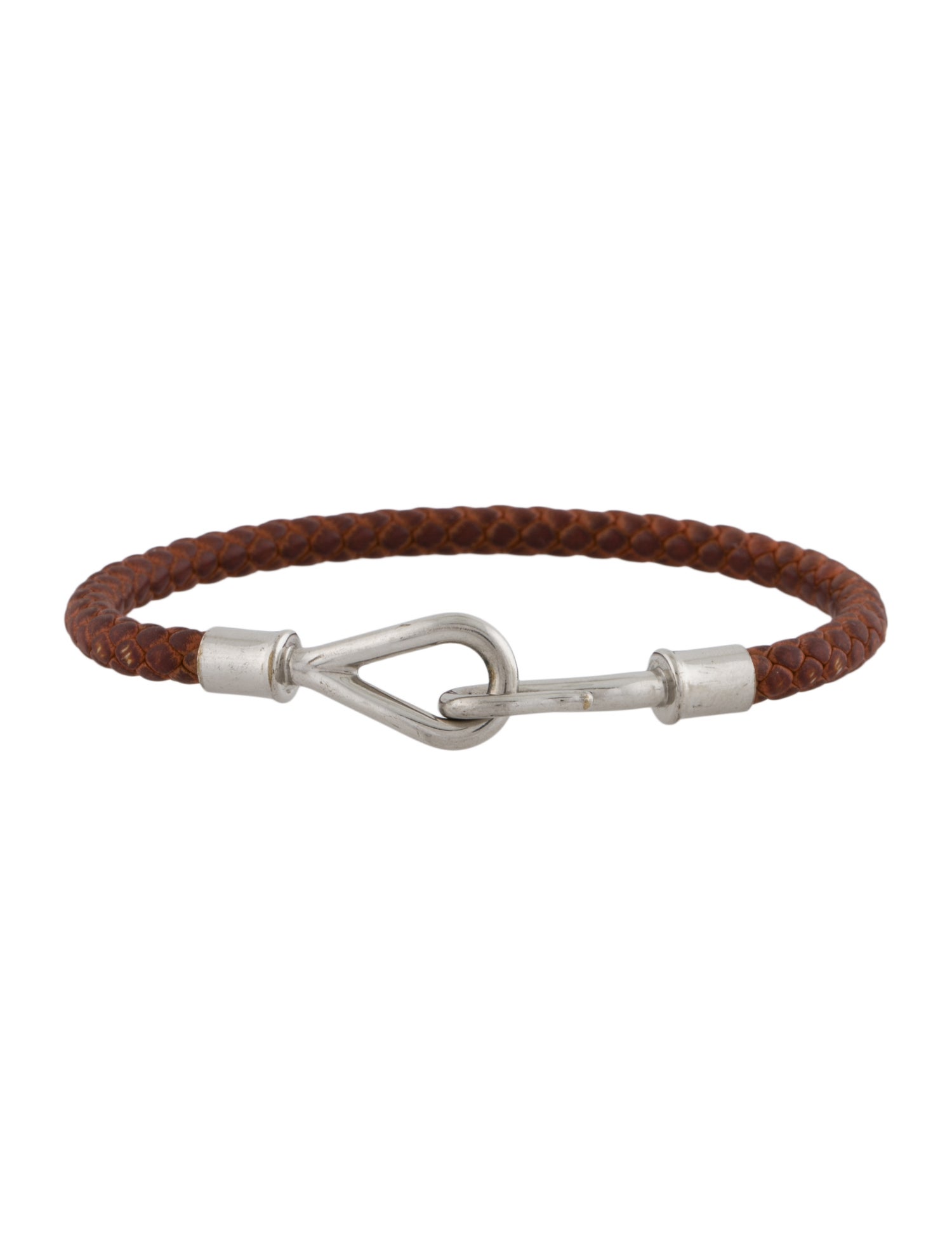 Hermès Leather Jumbo Hook Bracelet