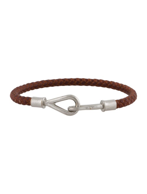 Hermès Leather Jumbo Hook Bracelet