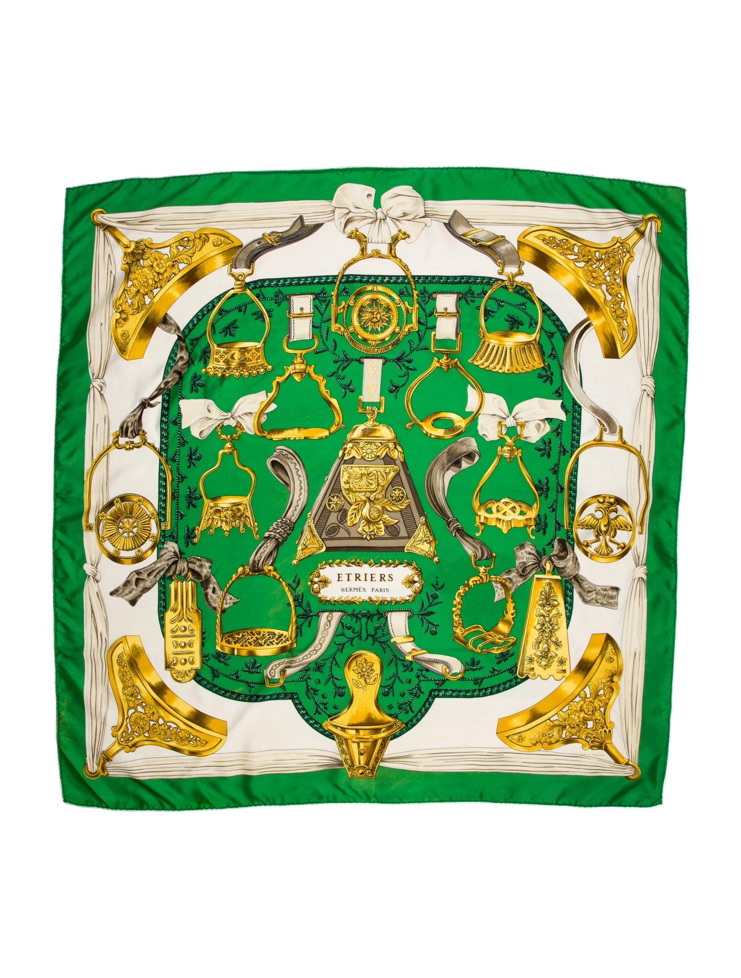 Hermès Etriers Silk Scarf