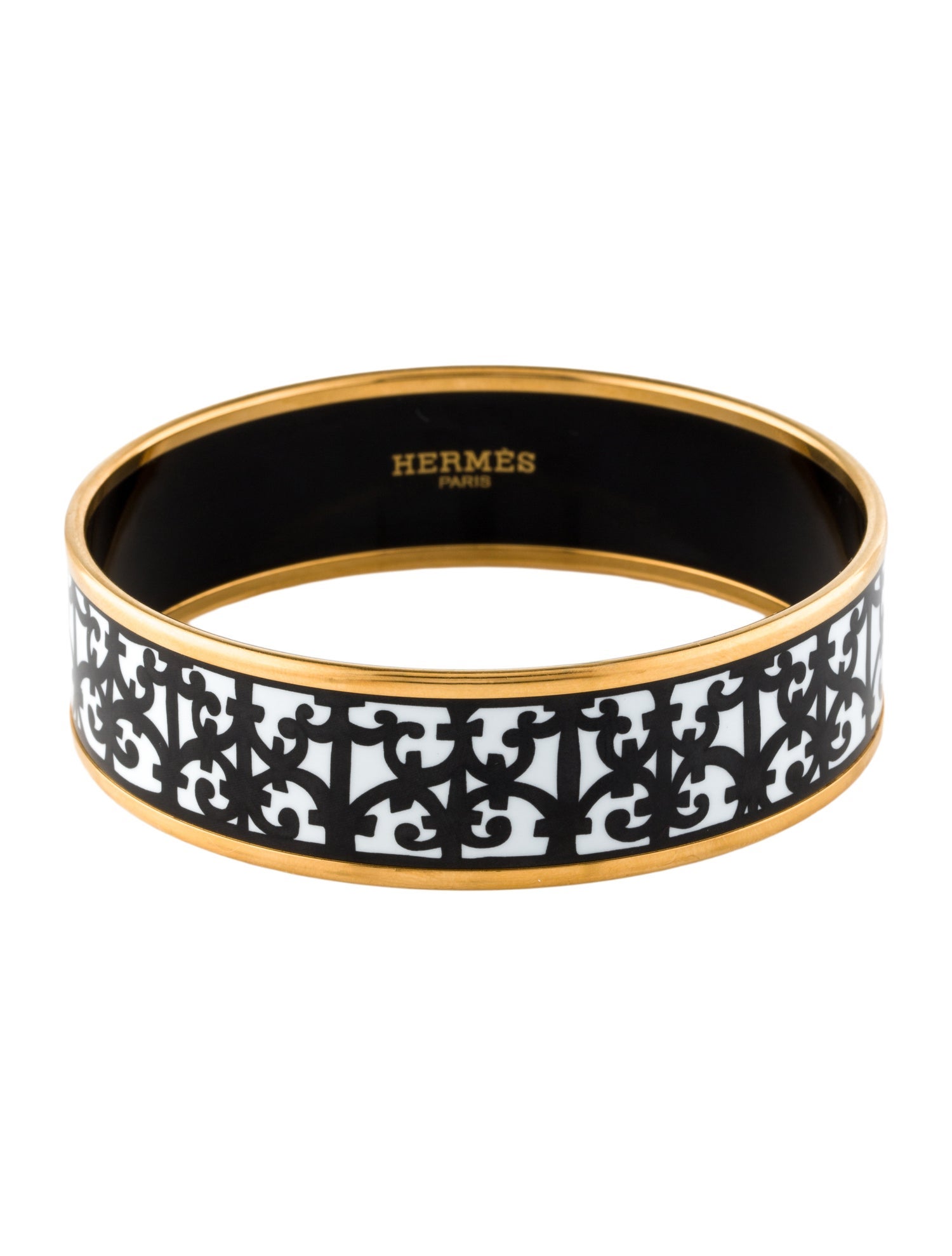Hermès Balcons du Guadalquivir Wide Enamel Bangle