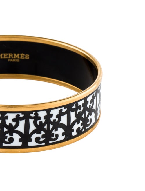 Hermès Balcons du Guadalquivir Wide Enamel Bangle