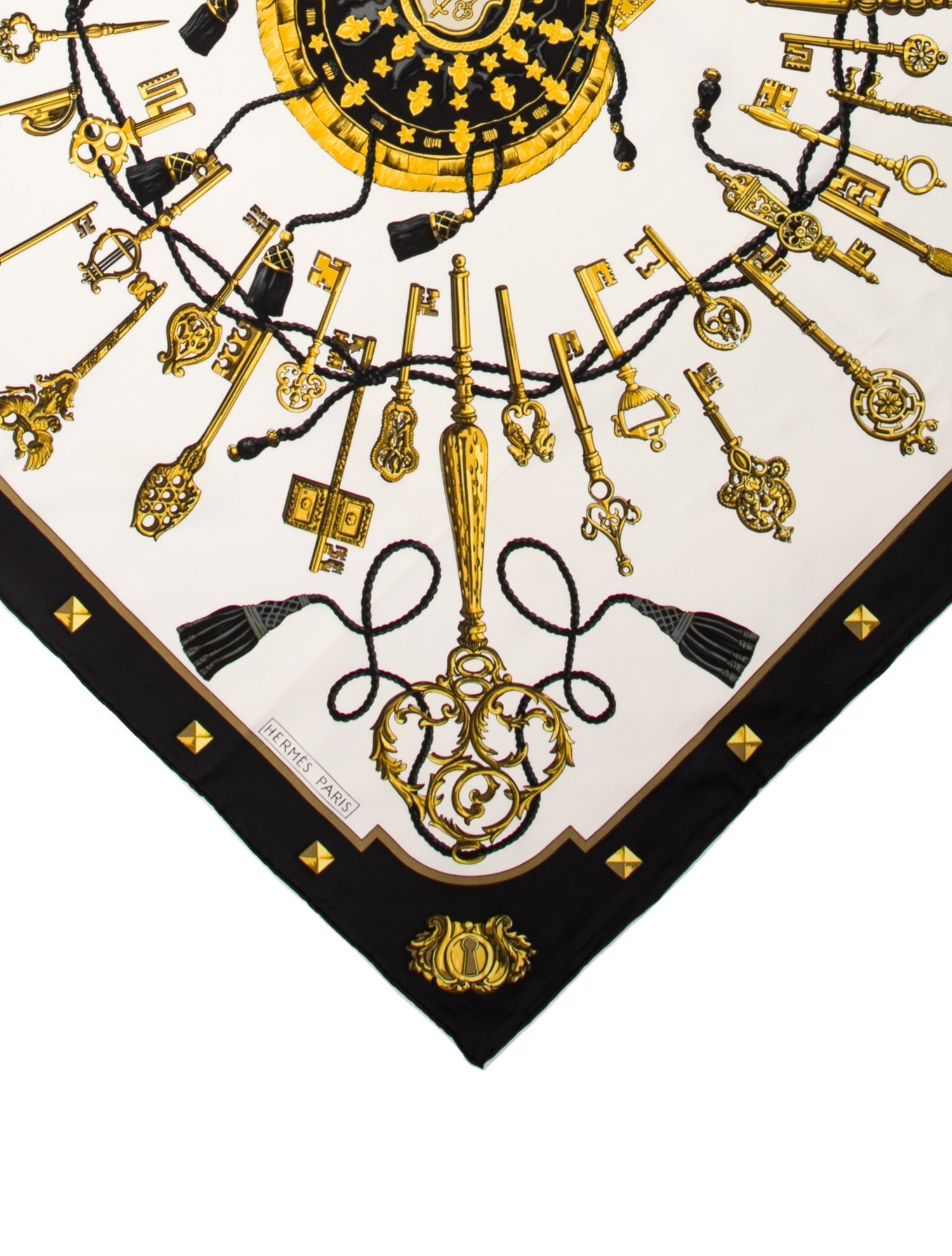 Hermès Les Clés Silk Scarf