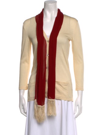 Hermès Silk V-Neck Sweater