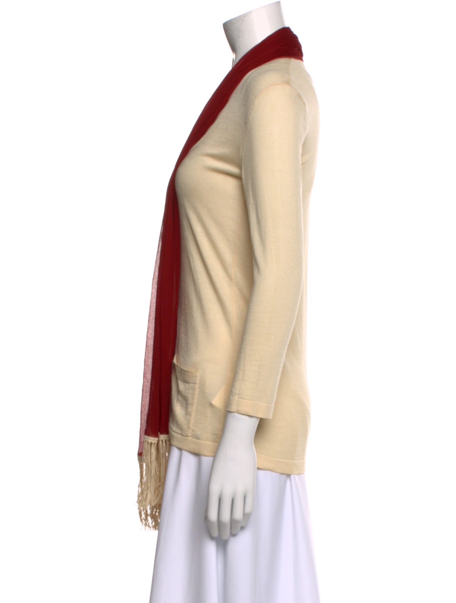 Hermès Silk V-Neck Sweater