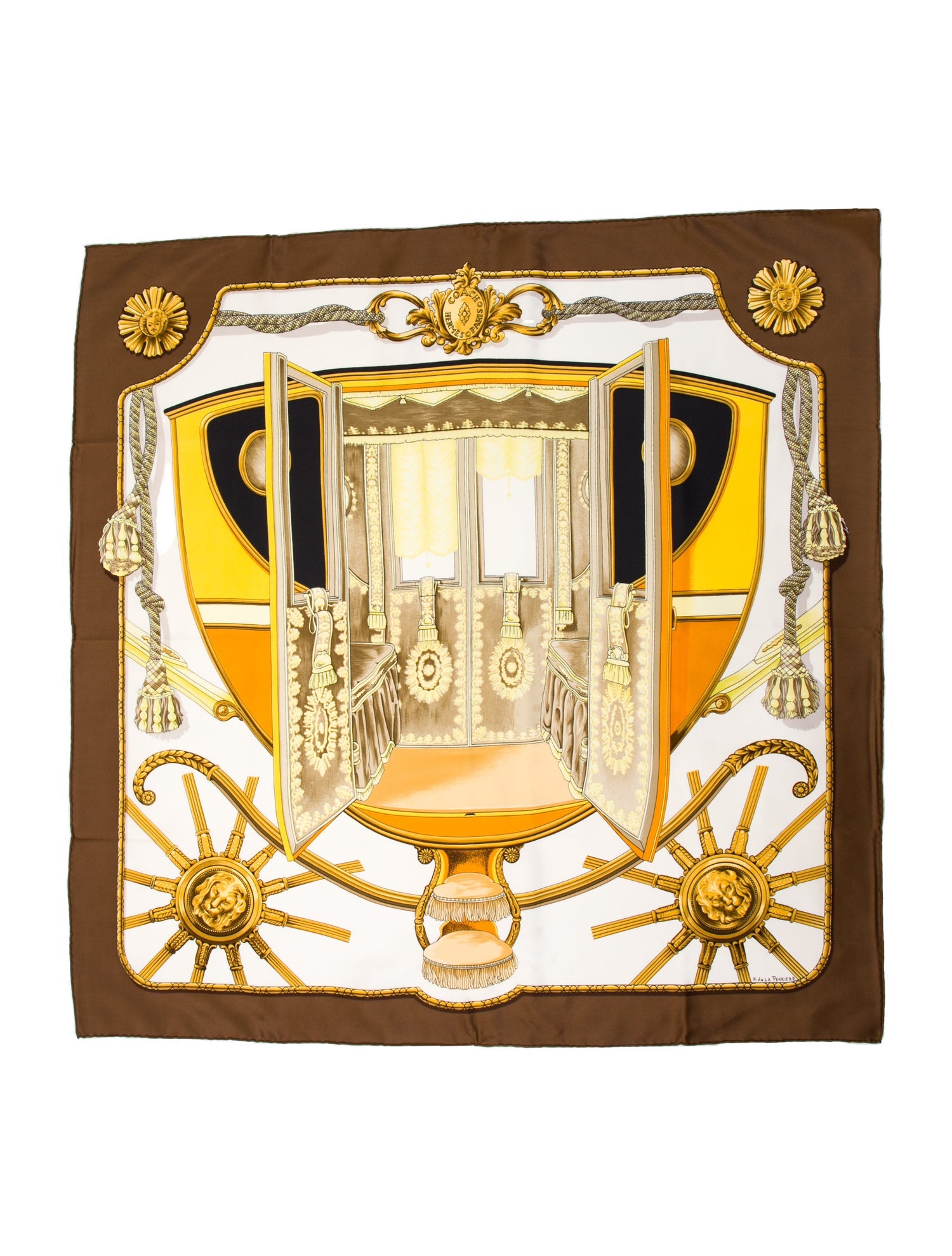 Hermès Coach Silk Scarf