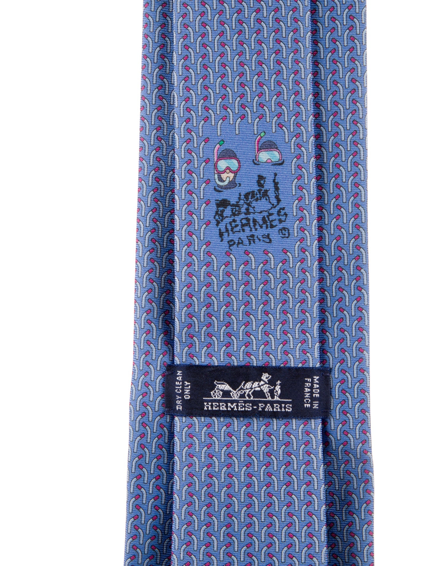 Hermès Printed Silk Tie w/Tags