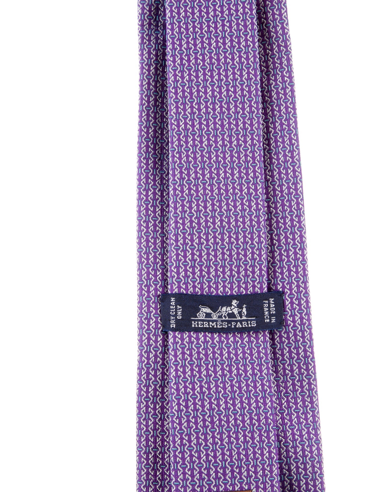 Hermès Printed Silk Tie