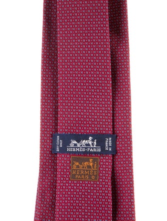 Hermès Printed Silk Tie