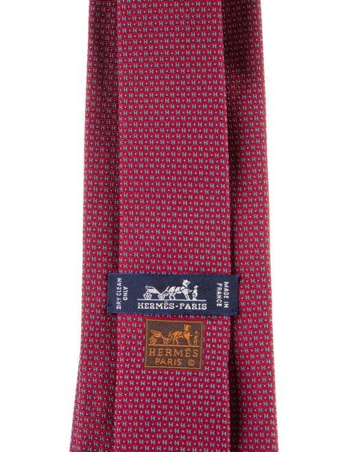 Hermès Printed Silk Tie