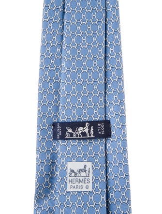 Hermès Printed Silk Tie