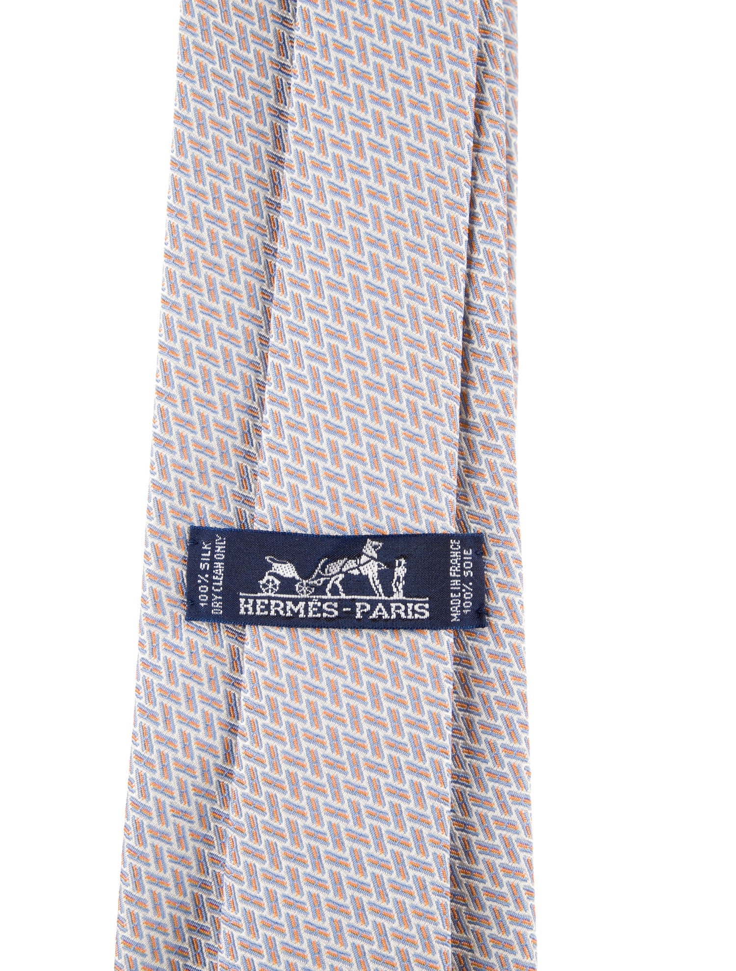 Hermès Printed Silk Tie