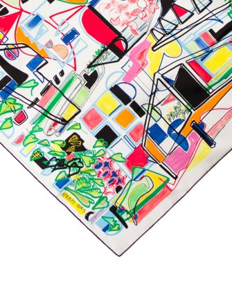 Hermès Modernism Tropical Silk Scarf