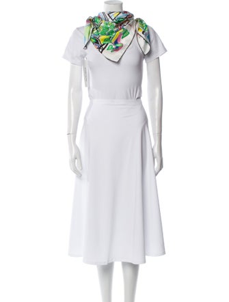 Hermès Modernism Tropical Silk Scarf