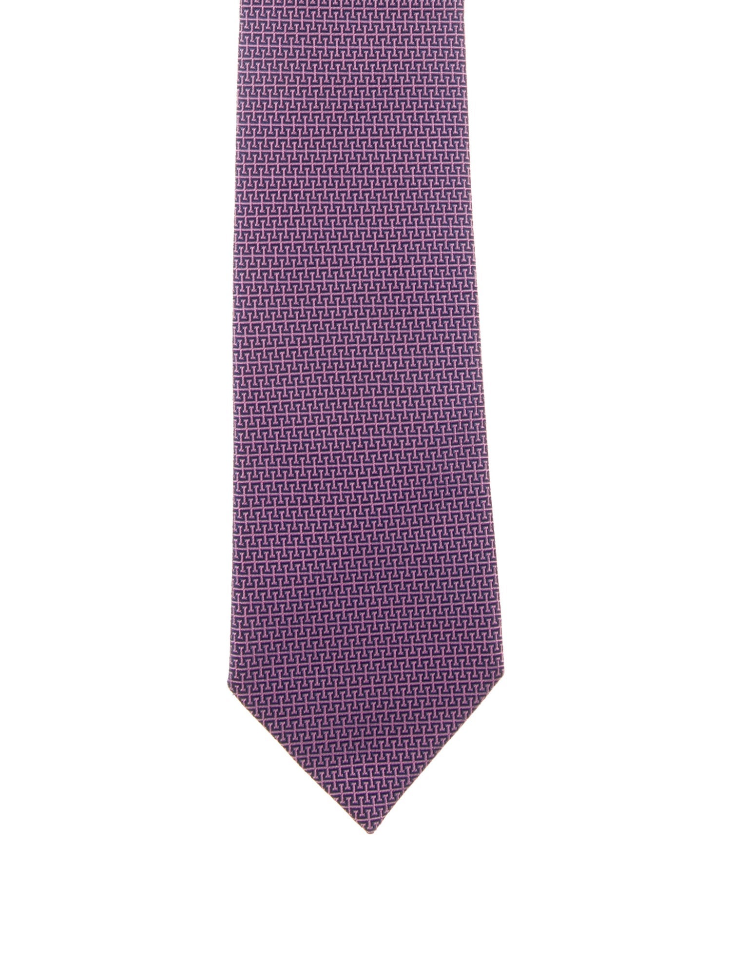 Hermès Printed Silk Tie