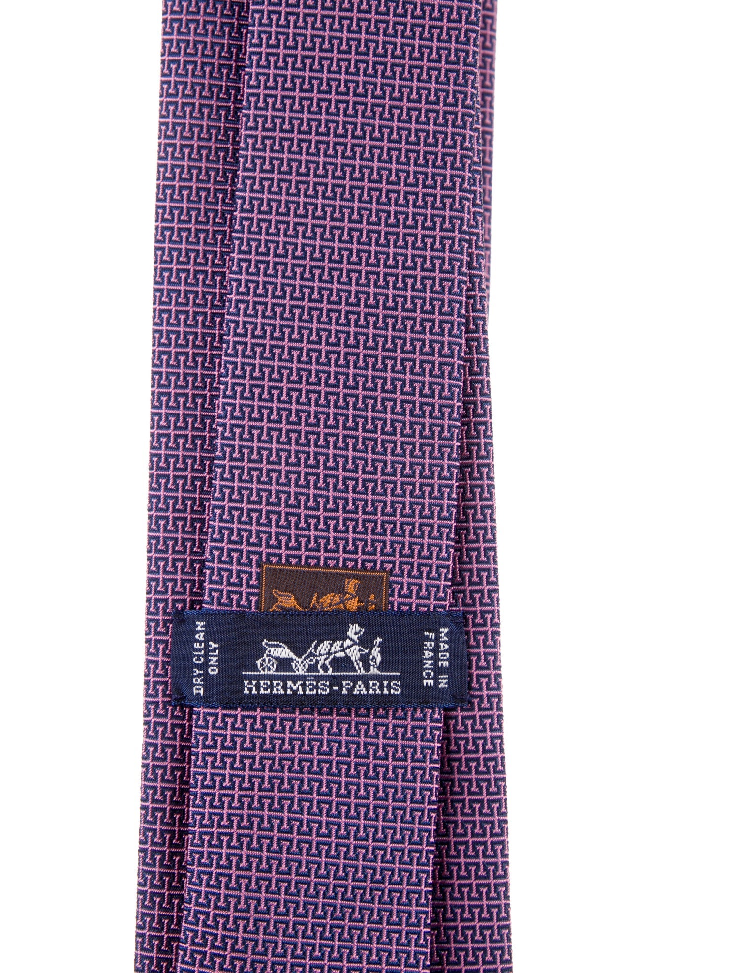 Hermès Printed Silk Tie