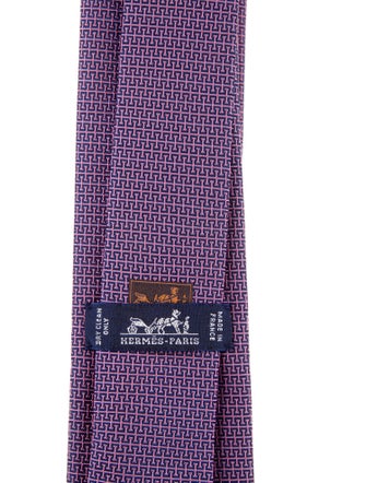 Hermès Printed Silk Tie