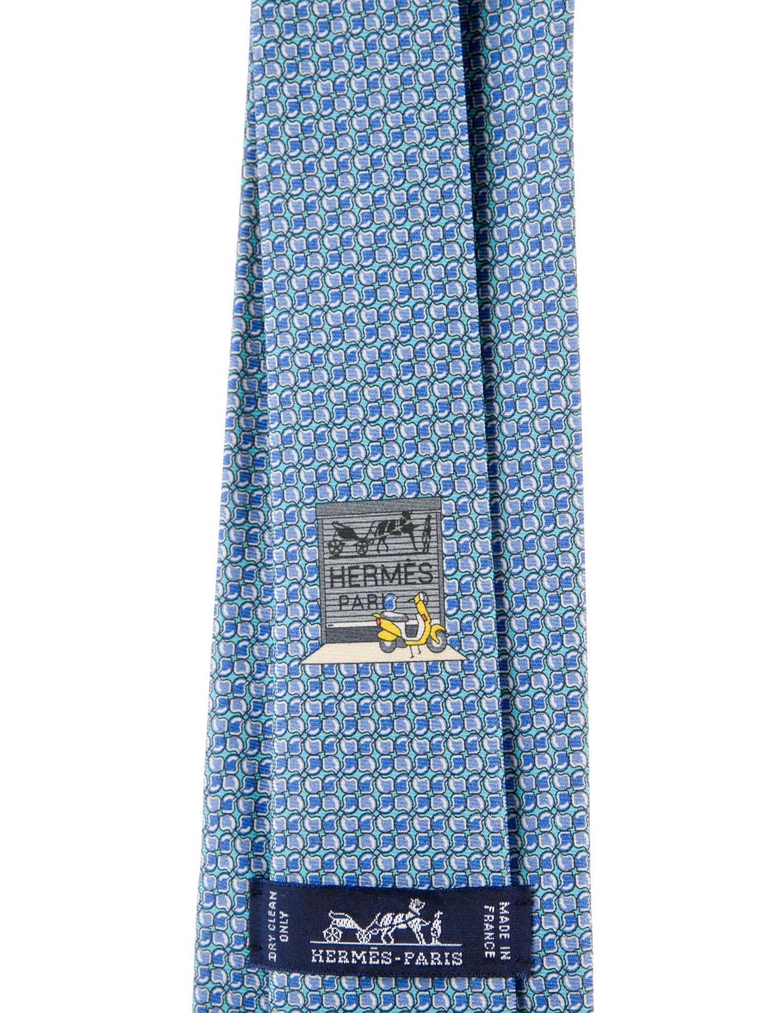 Hermès Printed Silk Tie
