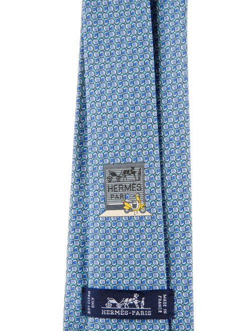 Hermès Printed Silk Tie