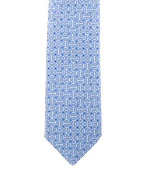 Hermès Printed Silk tie