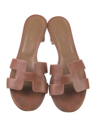 Hermès Oasis Leather Slides