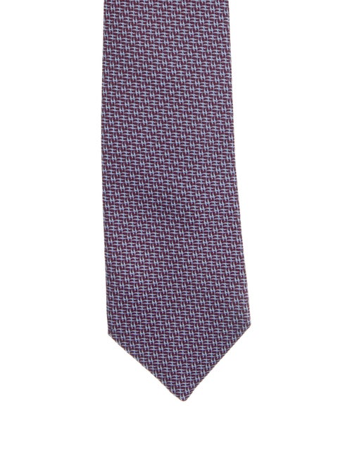 Hermès Printed Silk Tie