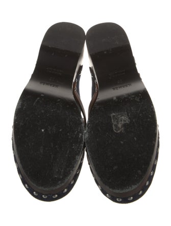 Hermès Carlotta Denim Mules