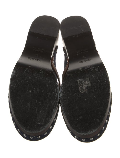 Hermès Carlotta Denim Mules