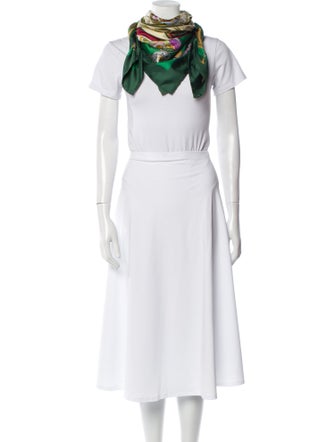 Hermès Parmi les Fleurs, Je Compte les Heures Silk Scarf