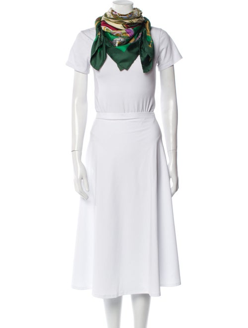 Hermès Parmi les Fleurs, Je Compte les Heures Silk Scarf