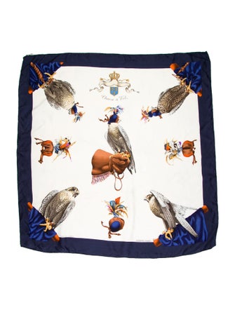 Hermès Chasse à Vol Silk Scarf