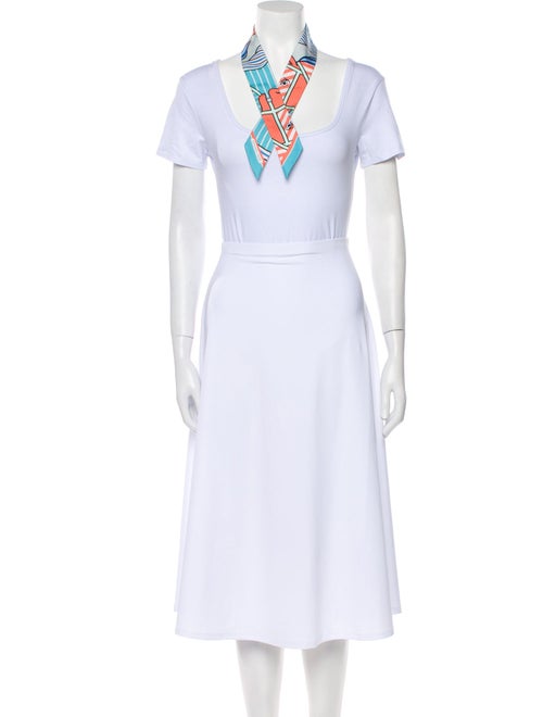 Hermès Quadrige Bayadere Silk Twilly Scarf