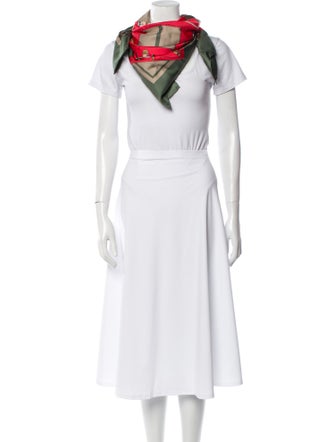 Hermès Cup Palm Beach Silk Scarf