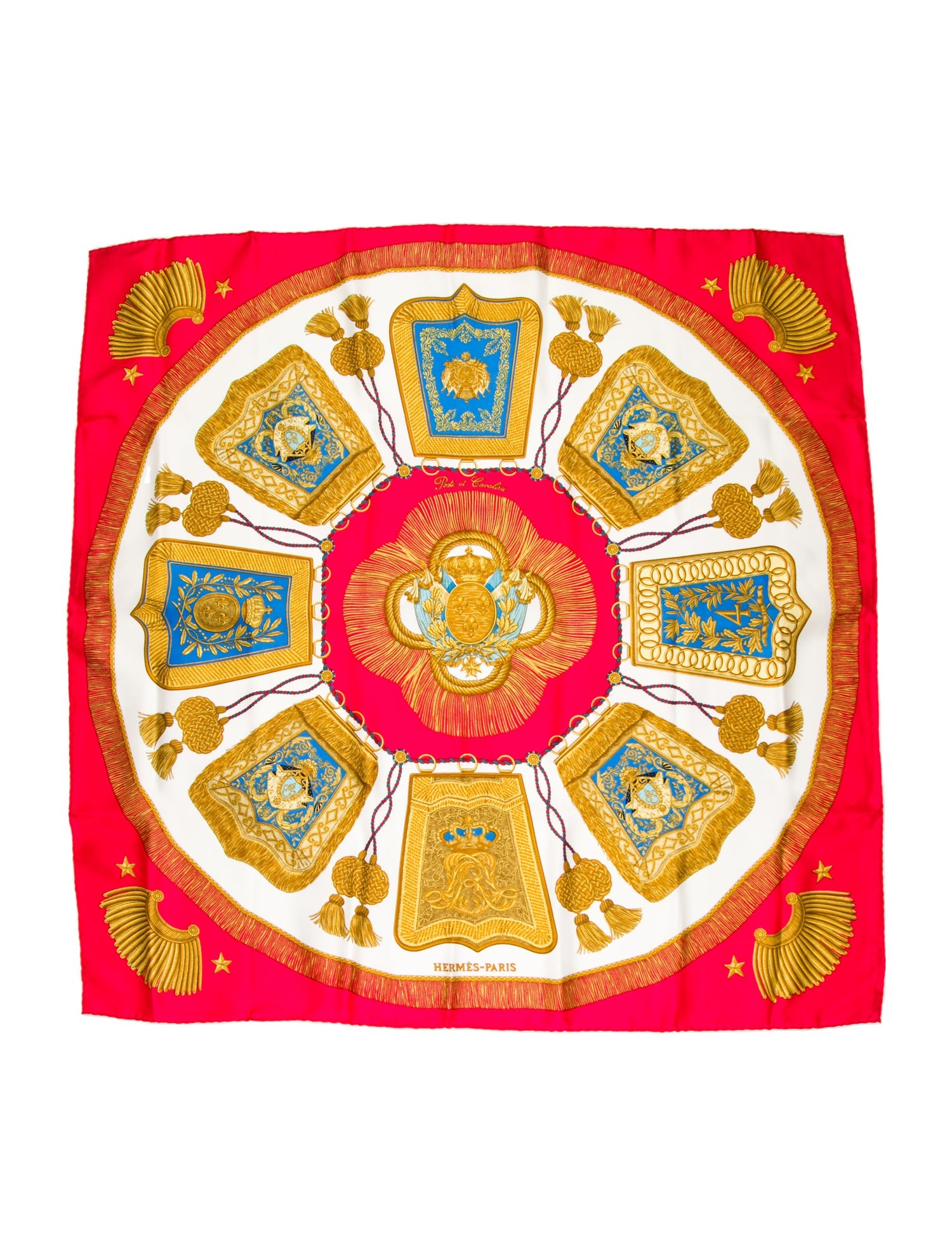 Hermès Poste et Cavalerie Silk Scarf