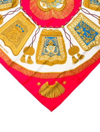 Hermès Poste et Cavalerie Silk Scarf