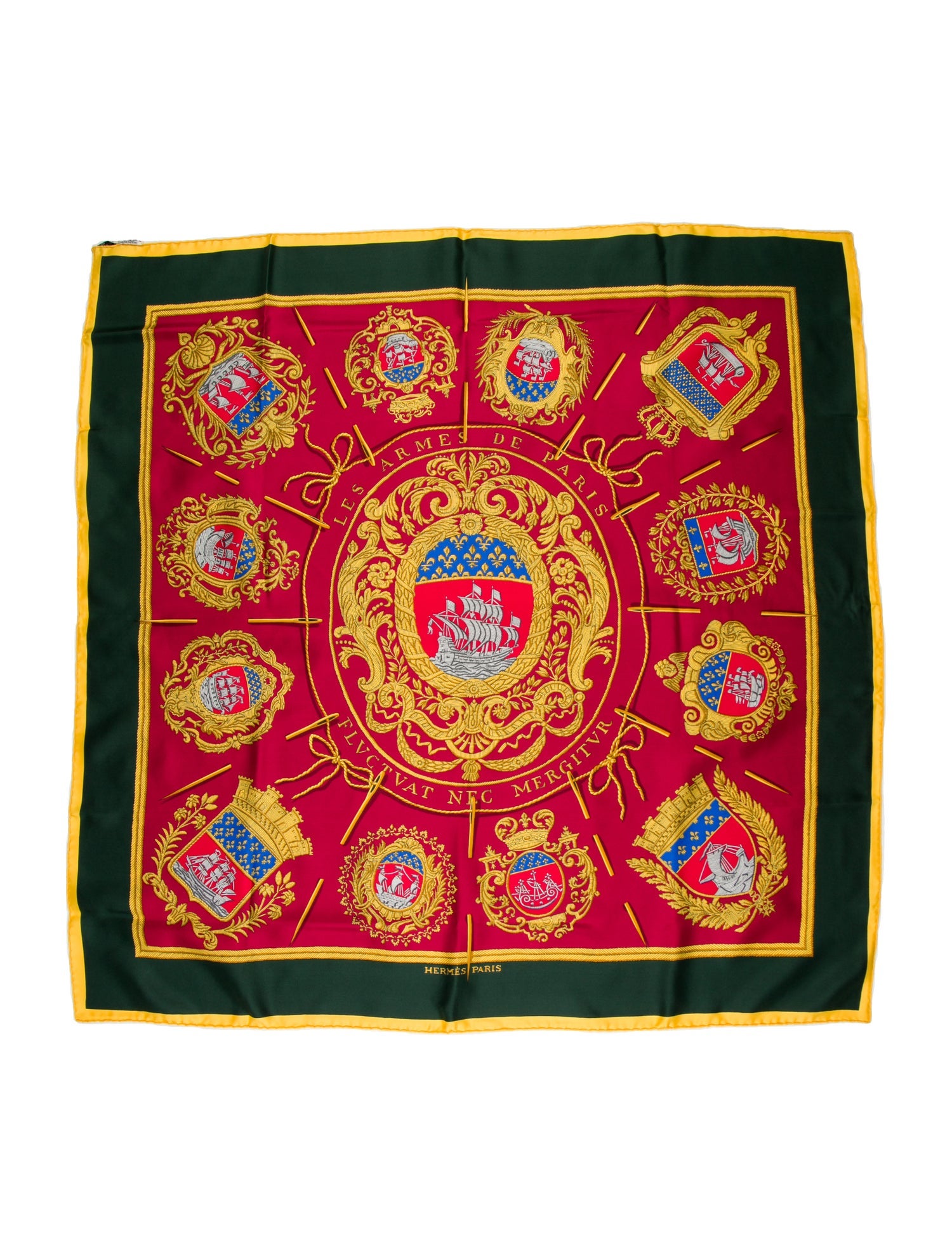 Hermès Les Armes de Paris Silk Scarf
