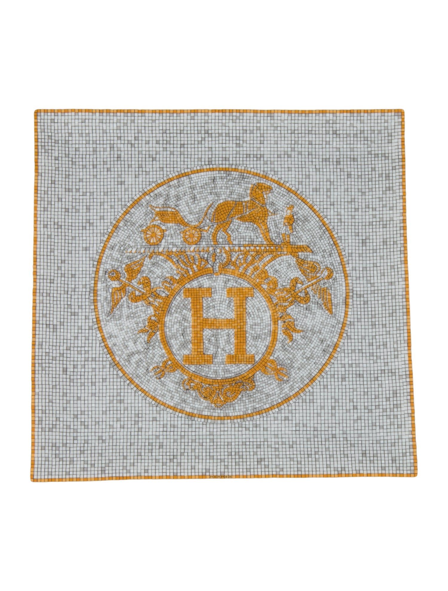 Hermès Mosaique au 24 Gold Square Plate N°5 w/ Tags