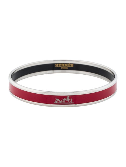 Hermès Caléche Narrow Enamel Bangle
